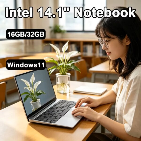 2026 New 14.1 Inch FHD Ultra Slim Laptop Intel Core i9-9900 Processor Windows 11 16GB 32GB Portable Business Office Noteboo Smart Laptops Smart Shop