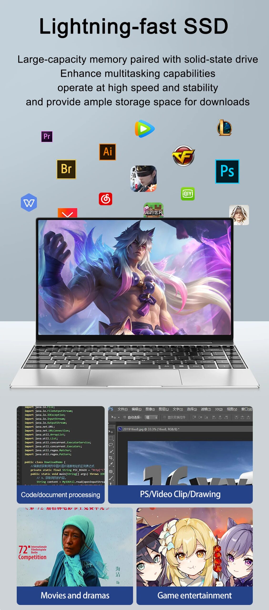 2026 New 14.1 Inch FHD Ultra Slim Laptop Intel Core i9-9900 Processor Windows 11 16GB 32GB Portable Business Office Noteboo 2026 New 14.1 Inch FHD Ultra Slim Laptop Intel Core i9-9900 Processor Windows 11 16GB 32GB Portable Business Office Noteboo