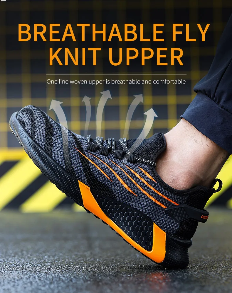 Men Work Safety Shoes Anti-puncture Protective Shoes Men Indestructible Work Shoes Men Boots Lightweight Breathable Safety Boots Men Work Safety Shoes Anti-puncture Protective Shoes Men Indestructible Work Shoes Men Boots Lightweight Breathable Safety Boots