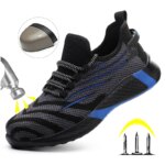 Men Work Safety Shoes Anti-puncture Protective Shoes Men Indestructible Work Shoes Men Boots Lightweight Breathable Safety Boots Fashion Smart Shop