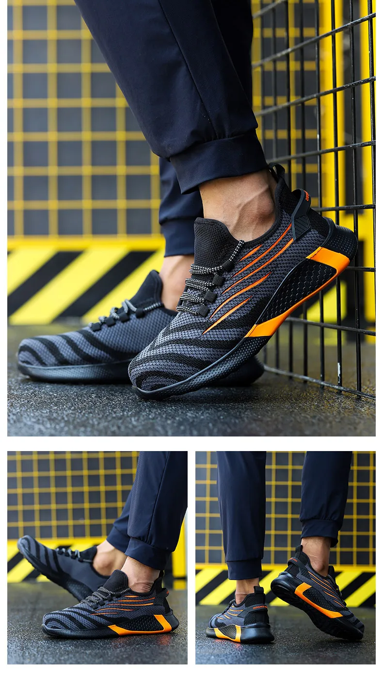Men Work Safety Shoes Anti-puncture Protective Shoes Men Indestructible Work Shoes Men Boots Lightweight Breathable Safety Boots Men Work Safety Shoes Anti-puncture Protective Shoes Men Indestructible Work Shoes Men Boots Lightweight Breathable Safety Boots