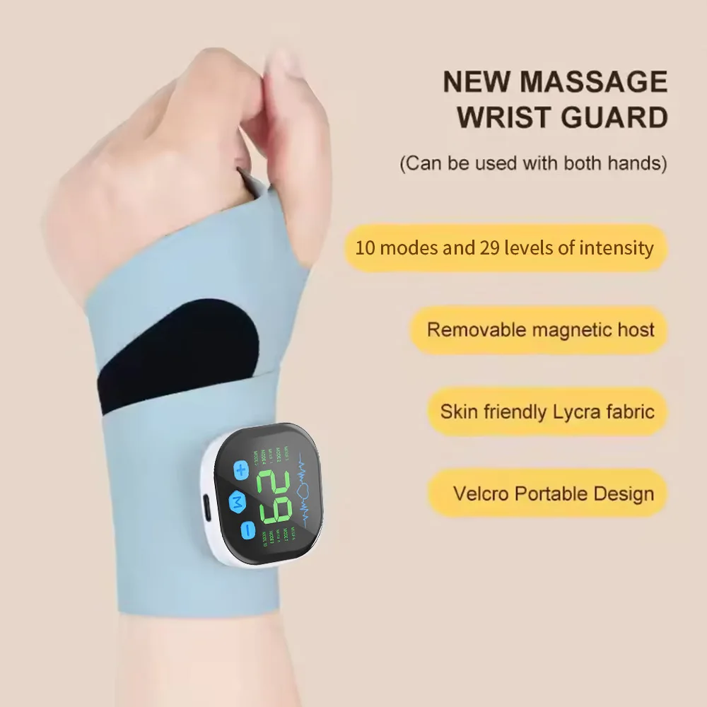 EMS Electric Cordless Hand Wrist Massager 10 Mode Vibration Massage Relieve Hand Muscle Fatigue USB Rechargeable Wrist Brace Wra EMS Electric Cordless Hand Wrist Massager 10 Mode Vibration Massage Relieve Hand Muscle Fatigue USB Rechargeable Wrist Brace Wra
