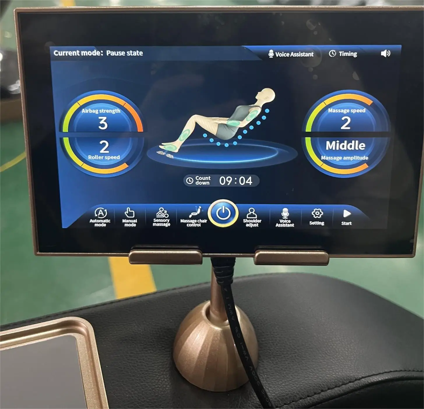Massage Chair Full Body,2025 Zero Gravity SL-Track Shiatsu Massage Chairs Recliner AI Voice,Waist Calf Heating Phone Holder blac