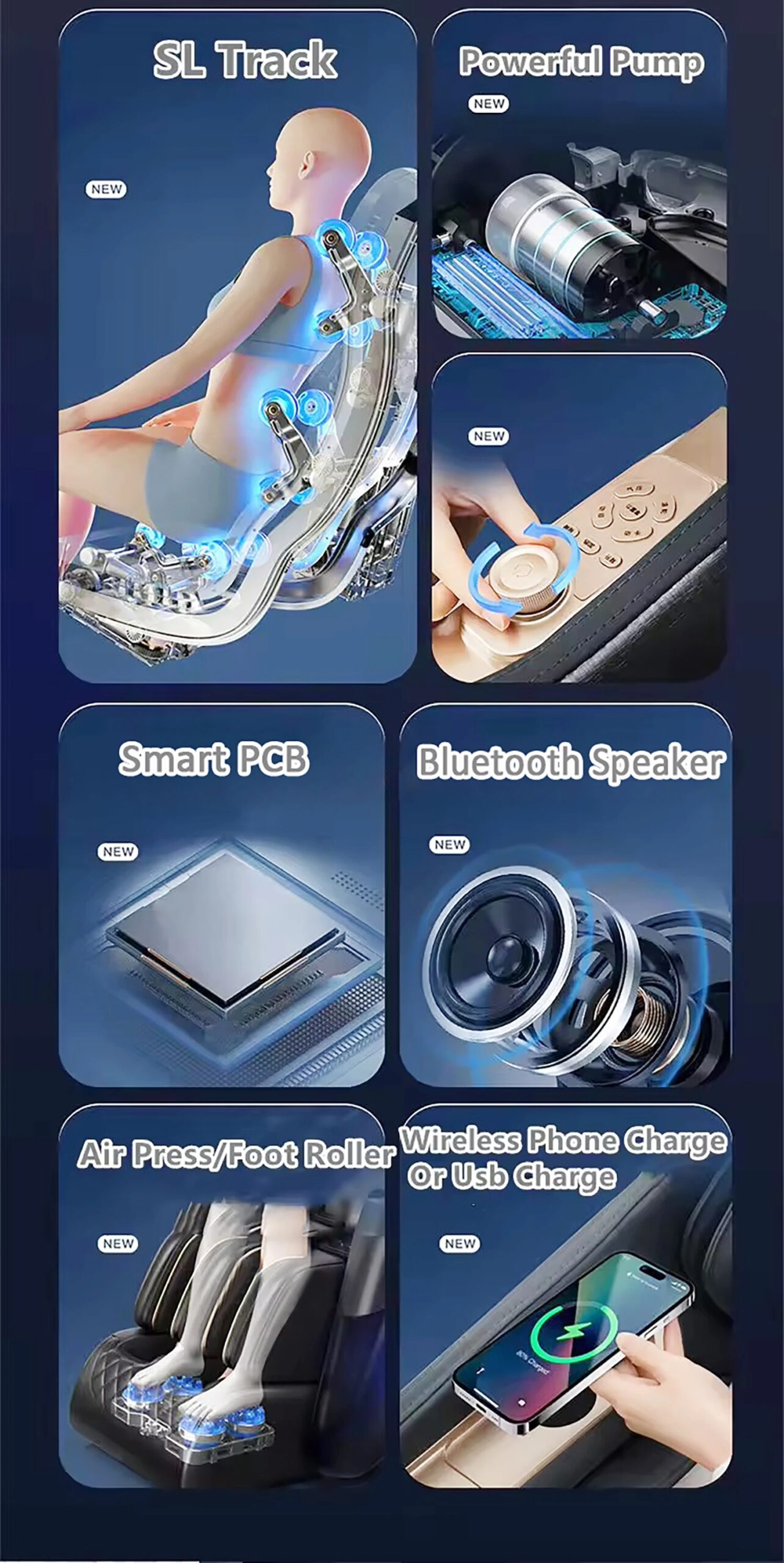 Massage Chair Full Body,2025 Zero Gravity SL-Track Shiatsu Massage Chairs Recliner AI Voice,Waist Calf Heating Phone Holder blac