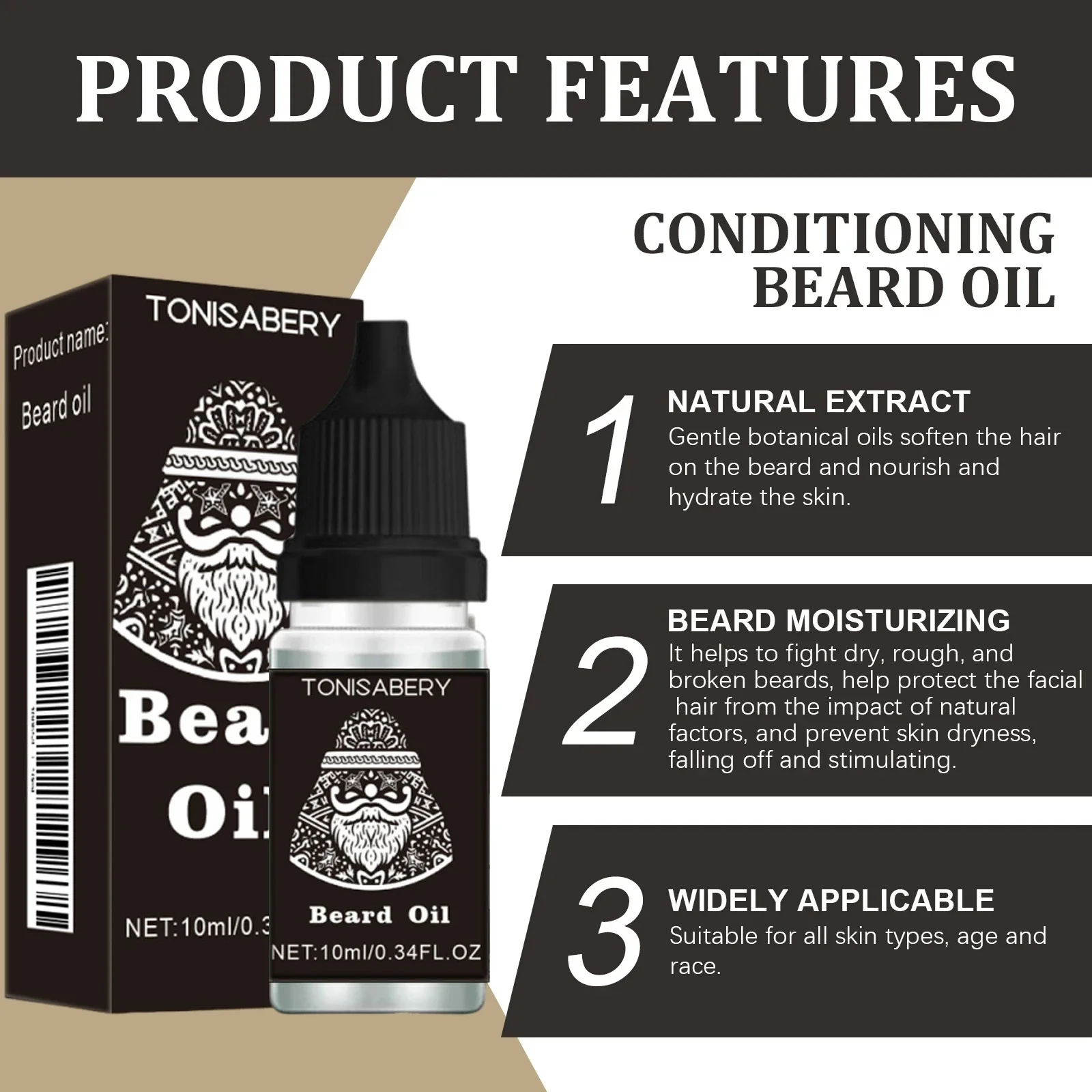 High Quality Fast Beard Growth Serum For Men Promote Beard Regrowth Thicker Longer Fuller Anti Hair Loss Essential Oil Hair Care