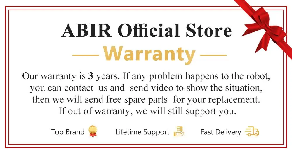 Robot Window cleaner ABIR WD8,Dual Water Spray,Smart Memory,High Vacuum Suction, Laser Sensor, Home Wall Glass Cleaning Robot