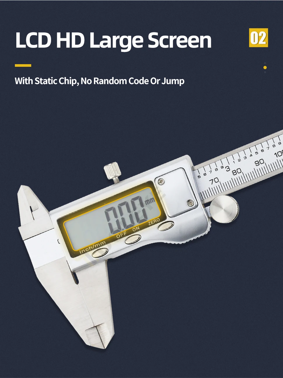 Metal Caliper Digital Pachometer Professional Vernier Caliber Measuring Tools Woodworking Thickness Gauge Depth Electronic Ruler Metal Caliper Digital Pachometer Professional Vernier Caliber Measuring Tools Woodworking Thickness Gauge Depth Electronic Ruler