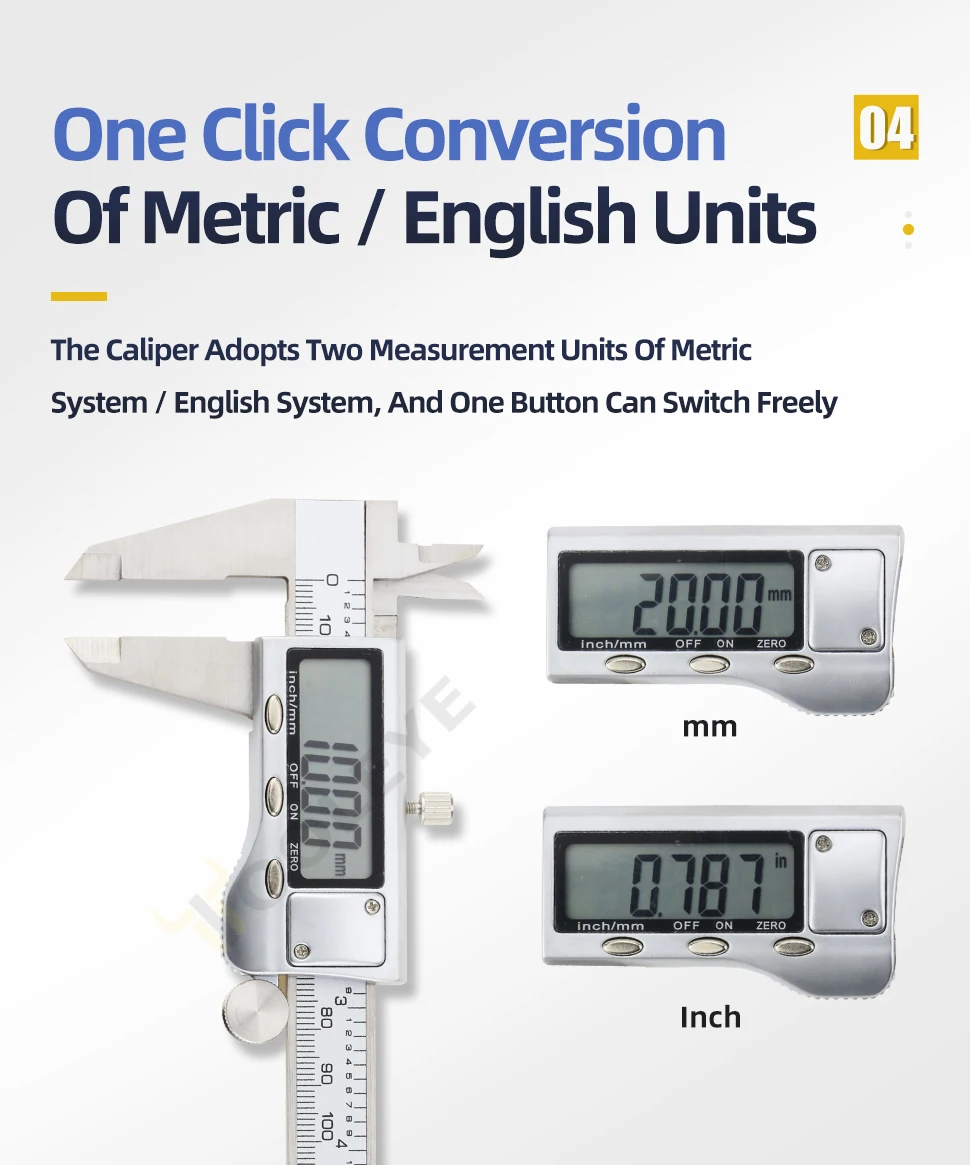 Metal Caliper Digital Pachometer Professional Vernier Caliber Measuring Tools Woodworking Thickness Gauge Depth Electronic Ruler Metal Caliper Digital Pachometer Professional Vernier Caliber Measuring Tools Woodworking Thickness Gauge Depth Electronic Ruler