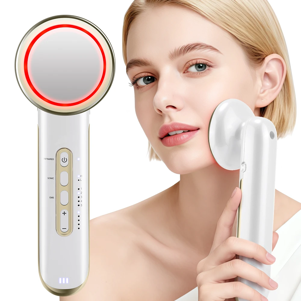 5 IN 1 EMS Ultrasound Cavitation Machine LED Light Facial Body Slimming Vibrating Massager Anti Cellulite Fat Burner Device
