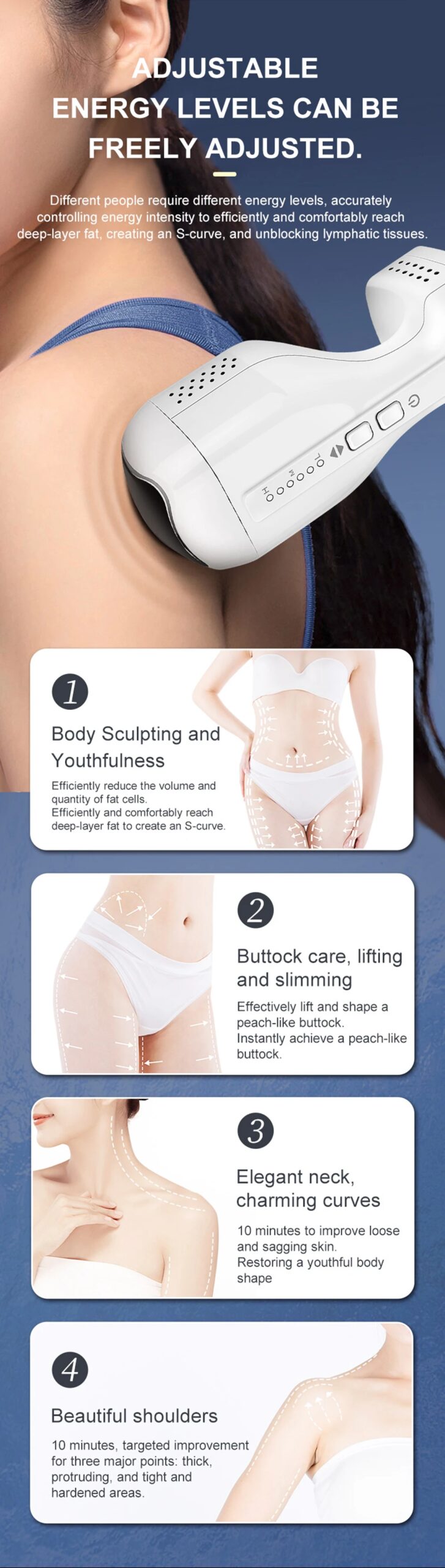 40k Ultrasonic Cavitation Machine Body Slimming Device Fat Burning Machine Belly Fat Removal Massager Weight loss Anti Cellulite
