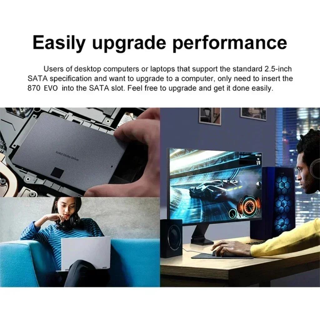 Lenovo 870 EVO Internal Solid State Drive SSD 1TB 2TB 4TBSATA3 2.5 Inch High Speed Hard Disk for Laptop Desktop Microcomputer PC