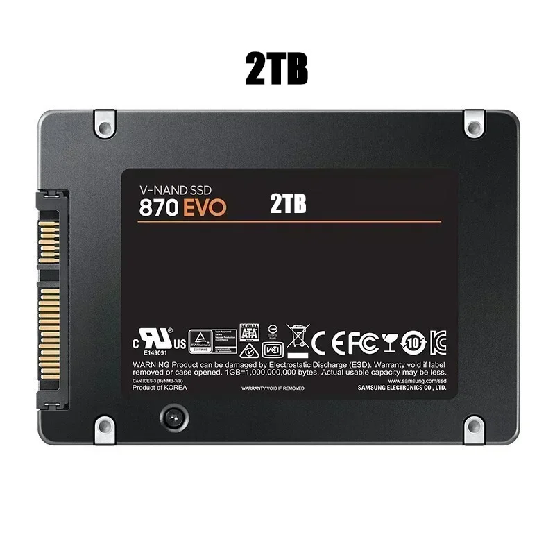 Lenovo 870 EVO Internal Solid State Drive SSD 1TB 2TB 4TBSATA3 2.5 Inch High Speed Hard Disk for Laptop Desktop Microcomputer PC