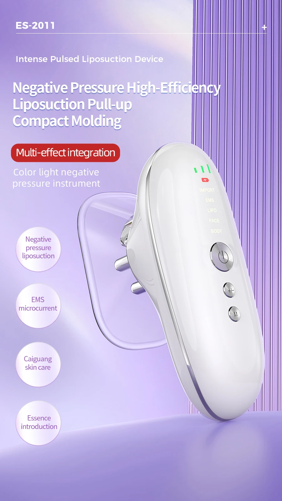 4 in 1 Body Sculpting Machine Cellulite Removal Massager Face Lifting Skin Tighten Device Home Use Cupping Tool for Belly Leg
