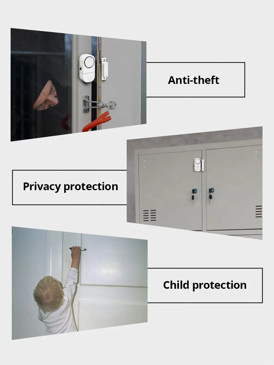 KERUI Independent Door Sensor Magnetic Sensor Wireless Home Window Door Entry Anti Thief Security Alarm 90dB KERUI Independent Door Sensor Magnetic Sensor Wireless Home Window Door Entry Anti Thief Security Alarm 90dB