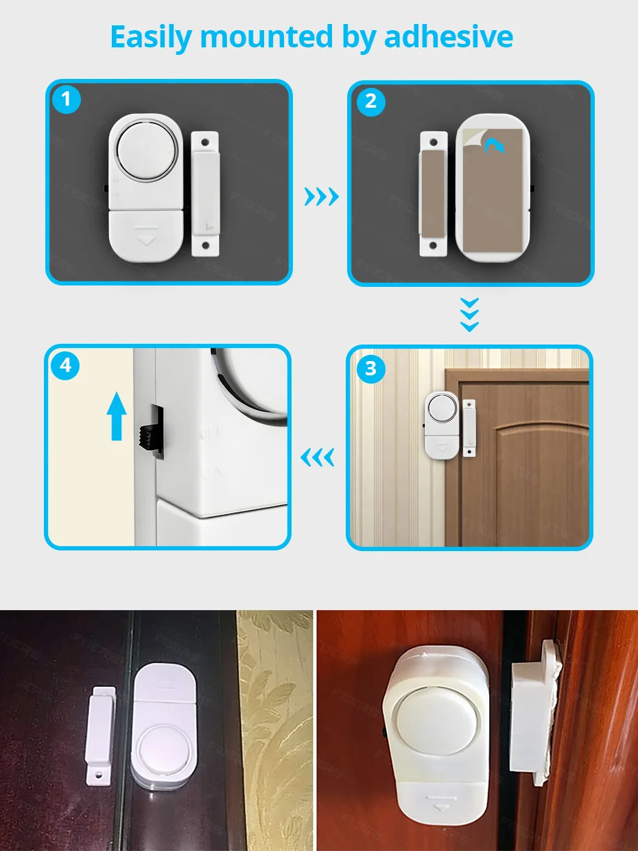 KERUI Independent Door Sensor Magnetic Sensor Wireless Home Window Door Entry Anti Thief Security Alarm 90dB KERUI Independent Door Sensor Magnetic Sensor Wireless Home Window Door Entry Anti Thief Security Alarm 90dB