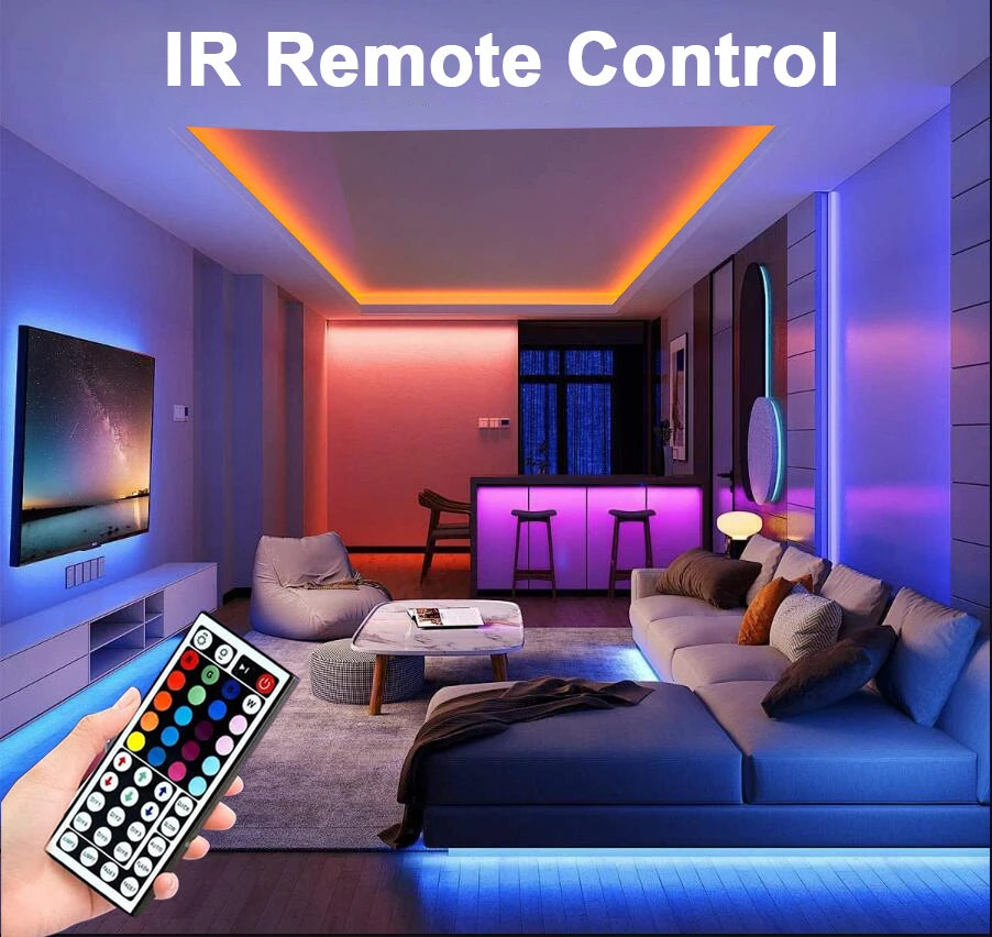 RGB Led Strip Lights 5m 10m 20m 30m Led Room Light with APP Control Flexible Ribbon Luces Led Tape for Room Bedroom Decoration RGB Led Strip Lights 5m 10m 20m 30m Led Room Light with APP Control Flexible Ribbon Luces Led Tape for Room Bedroom Decoration