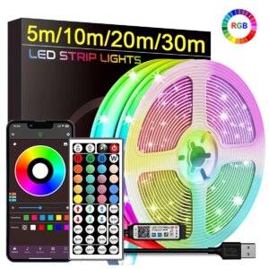 RGB LED Strip Lights APP Control Flexible Ribbon