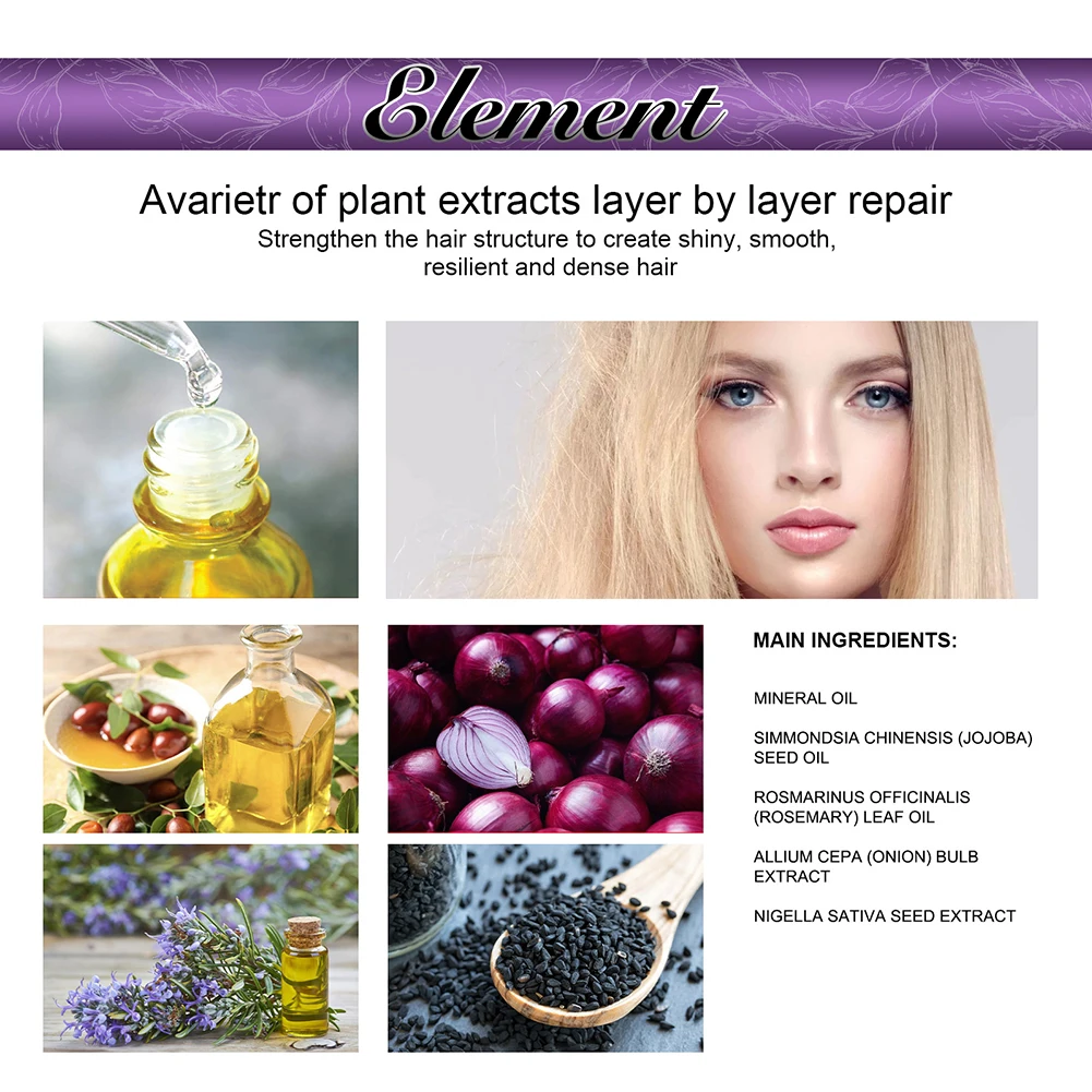 30ml Onion Rosemary Hair Growth Serum Powered With Black Seed-Oil Controls Loss Promotes Growth Shine Hair Softening Spray 30ml Onion Rosemary Hair Growth Serum Powered With Black Seed-Oil Controls Loss Promotes Growth Shine Hair Softening Spray