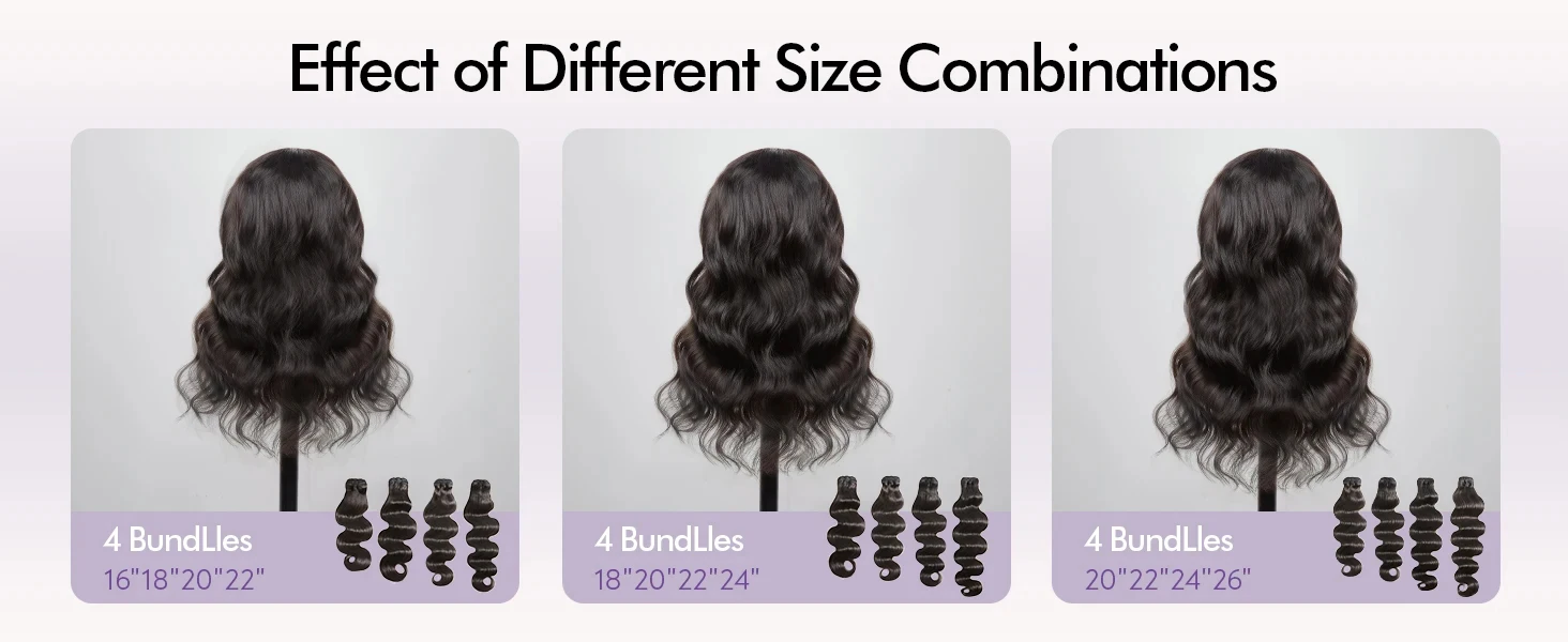 Body Wave Brazilian Human Hair Bundles Unprocessed Virgin Hair Weave 26 28 30 32 Inches 4Bundles Body wave Human Hair Extensions