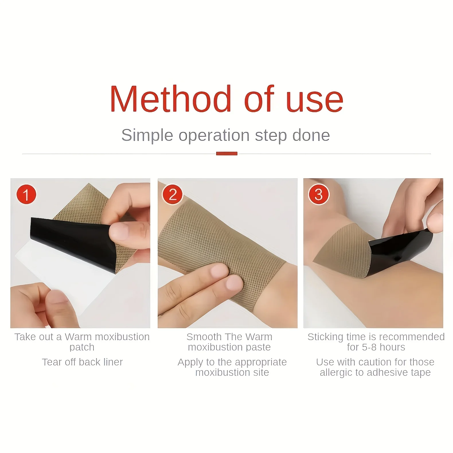 50/100pcs heating patch, suitable for neck, shoulders, back, knees, abdomen warm heating, portable