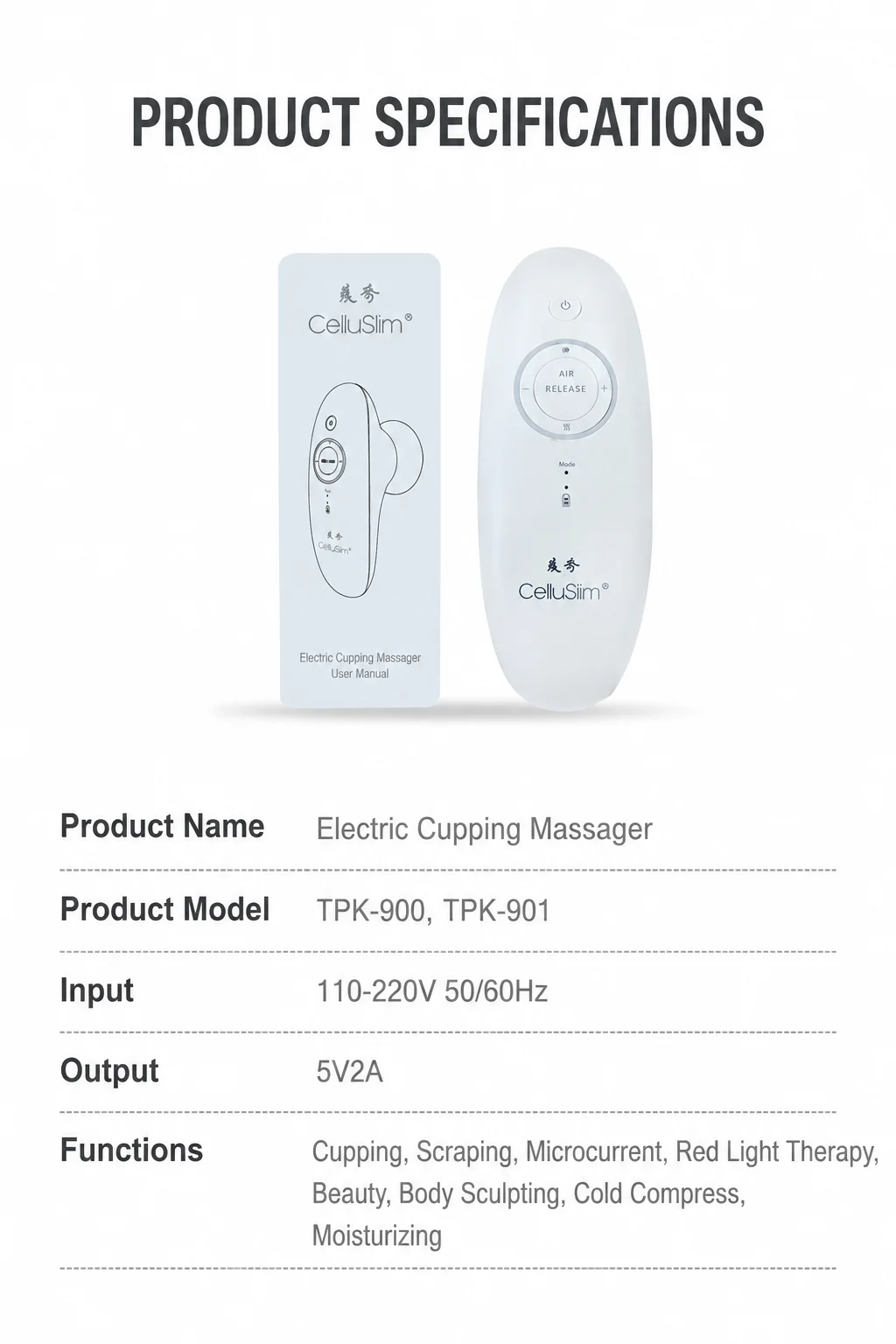 New German Negative Pressure Slimming Massager, Facial Lifting Device, Body Firming Massager, Skin Nutrition Infusion Instrument