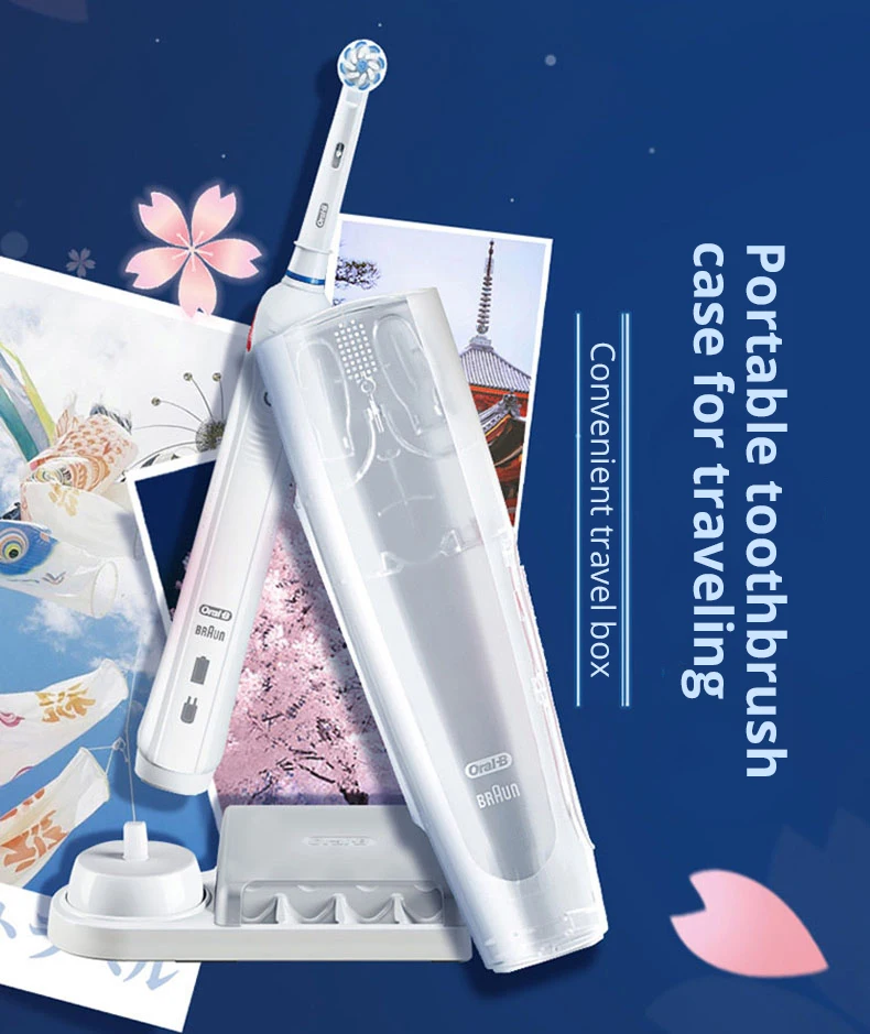 Oral B Pro4000 Electric Toothbrush 3D Action Clean 4 Modes Visible Pressure Sensor Whiter Teeth Rechargeable Adult's Toothbrush
