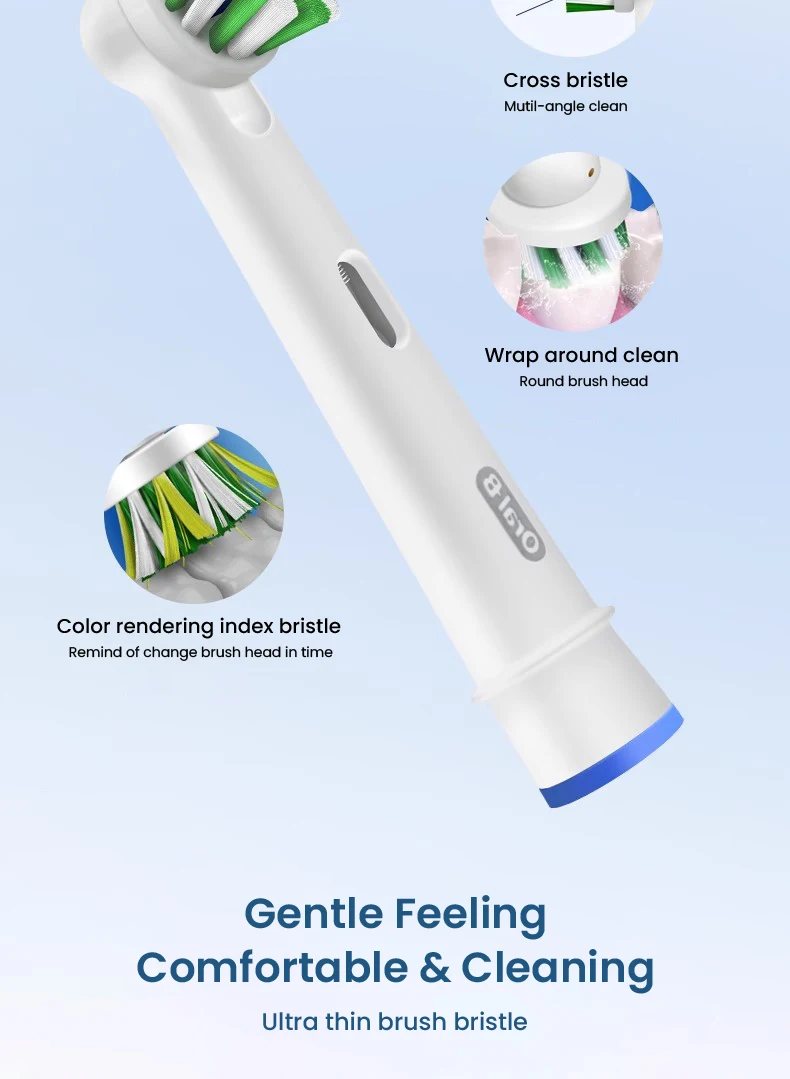 Oral B Pro4000 Electric Toothbrush 3D Action Clean 4 Modes Visible Pressure Sensor Whiter Teeth Rechargeable Adult's Toothbrush