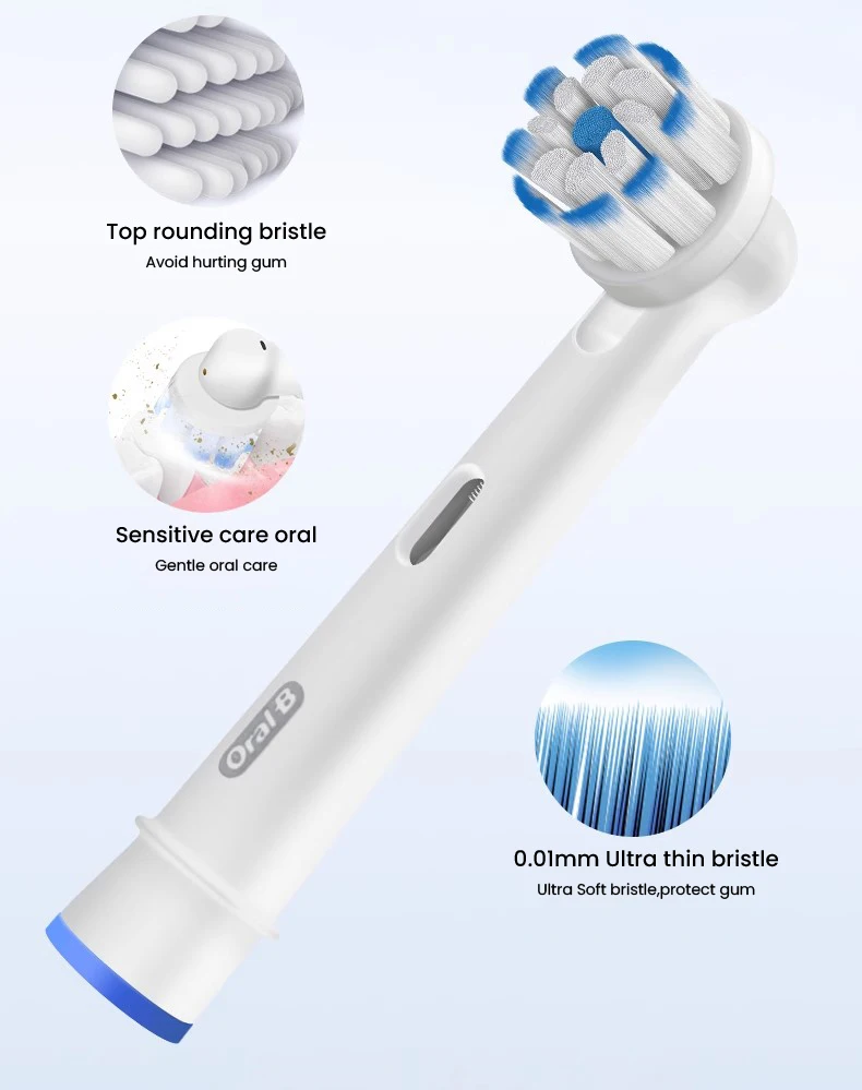 Oral B Pro4000 Electric Toothbrush 3D Action Clean 4 Modes Visible Pressure Sensor Whiter Teeth Rechargeable Adult's Toothbrush