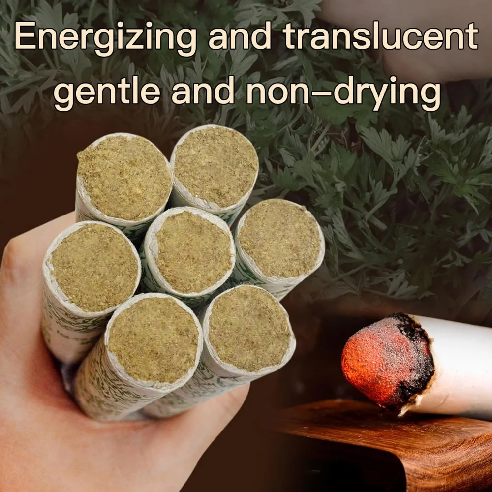 Moxa Sticks Natural Mugwort Rolls Handcrafted from 5 Years Pure Mugwort Wood for Pest Control