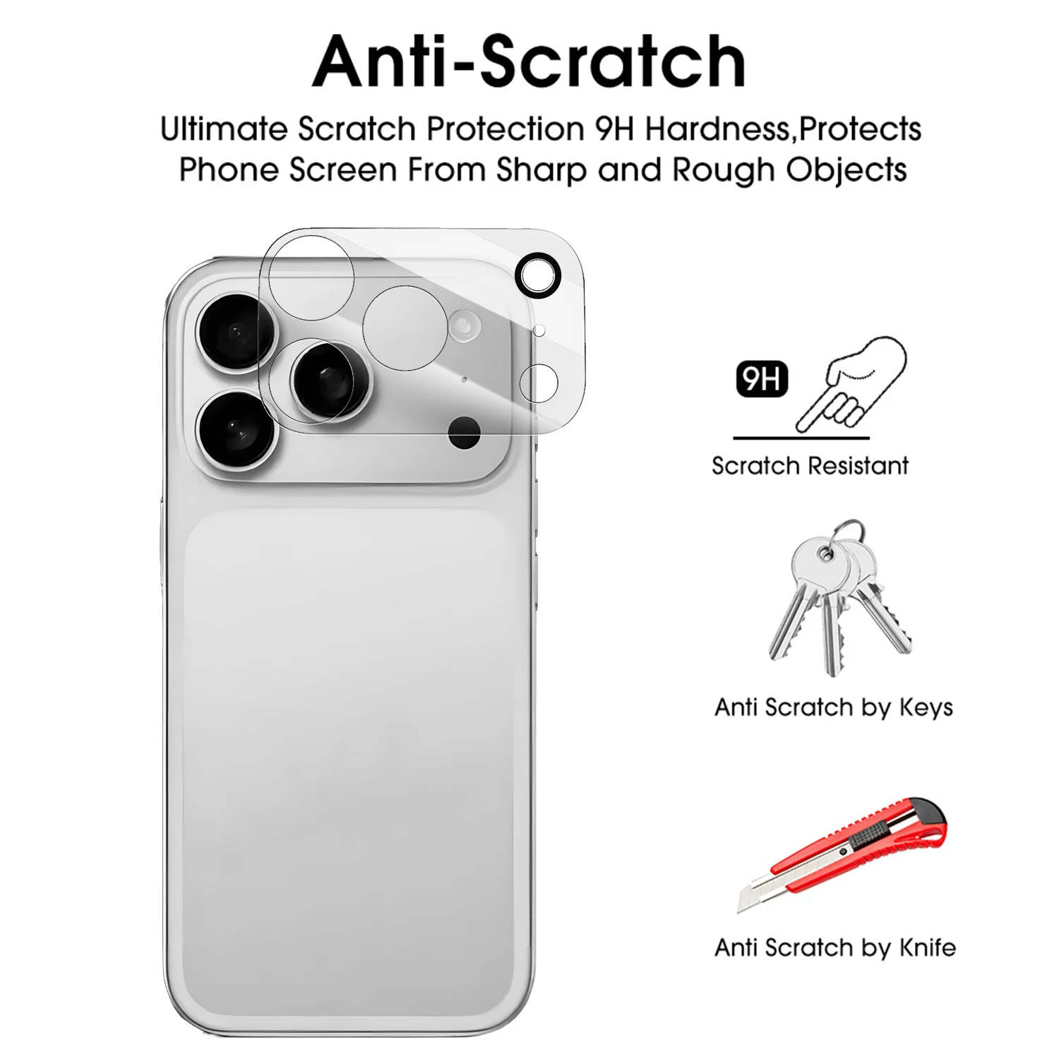 Front&Back&Lens Tempered Glass Screen Protectors for iPhone 17 Pro Max HD Clear Anti-scratch Full Cover Lens Film for iPhone17