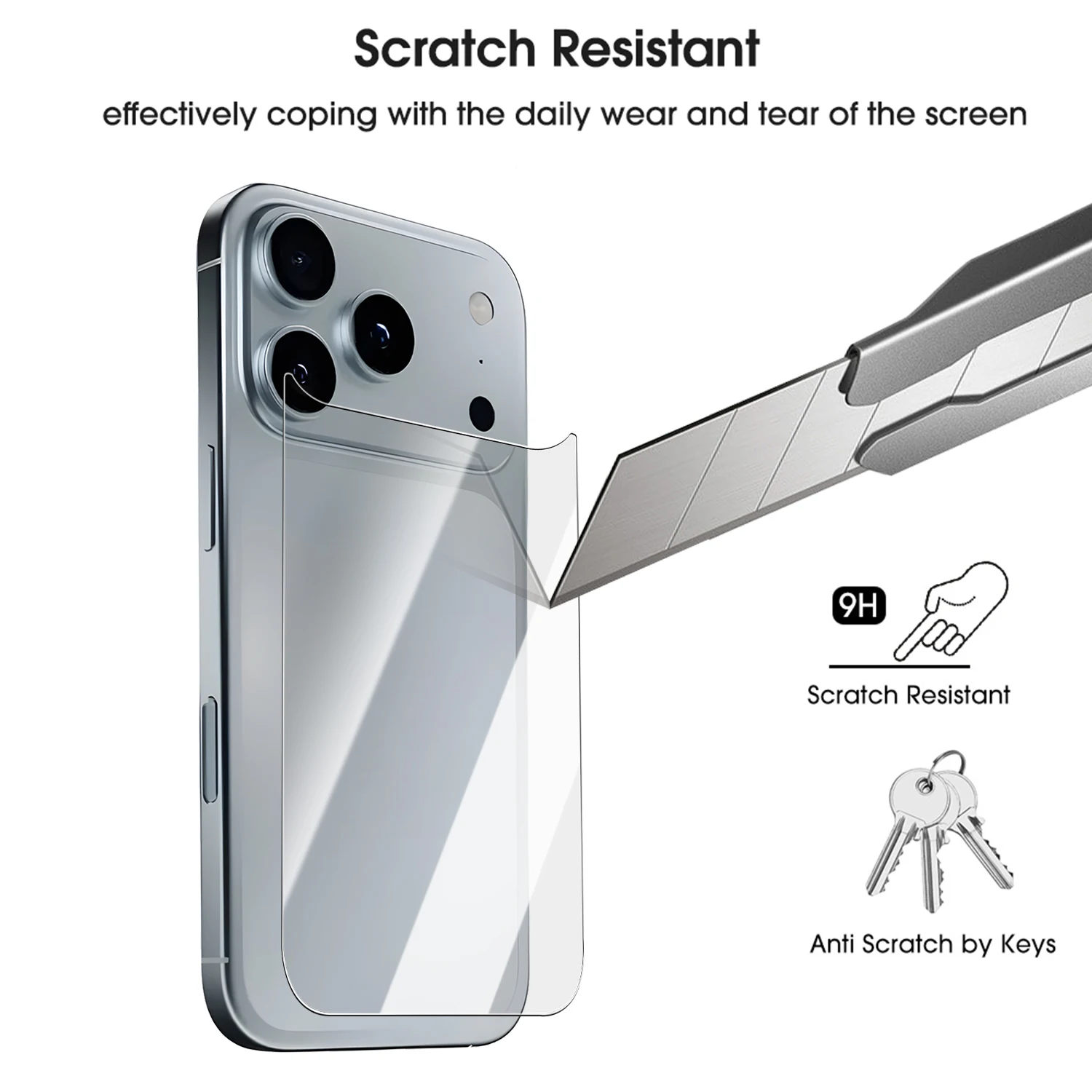 Front&Back&Lens Tempered Glass Screen Protectors for iPhone 17 Pro Max HD Clear Anti-scratch Full Cover Lens Film for iPhone17
