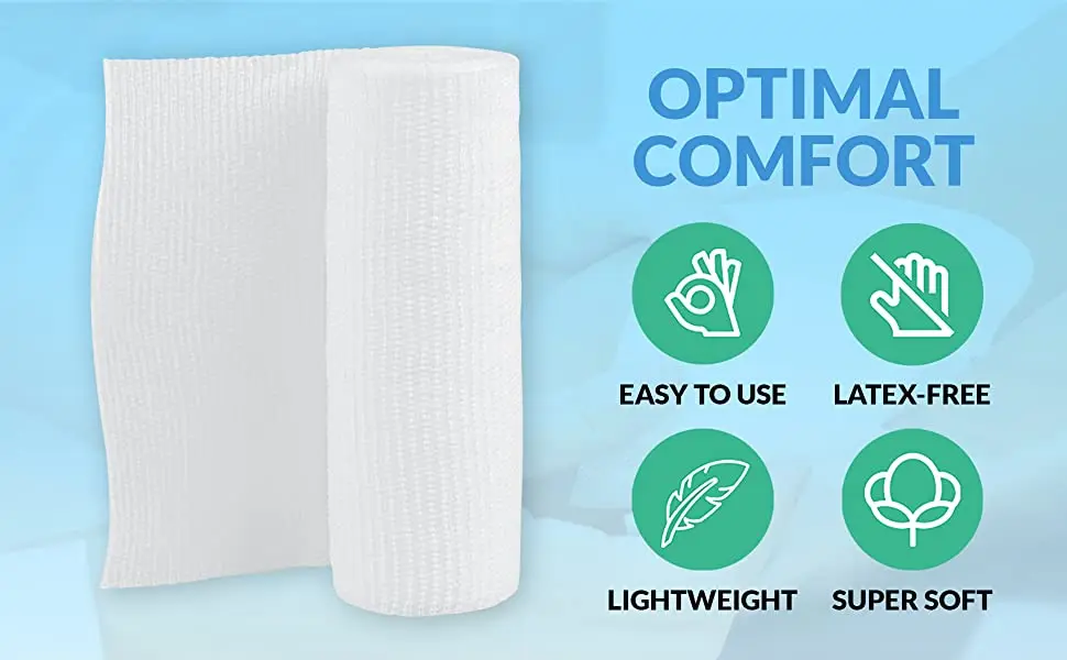 20/50/100 Rolls Breathable Elastic Bandage Skin Friendly First Aid Kit Cotton Gauze Wound Dressing Emergency First Aid Tool