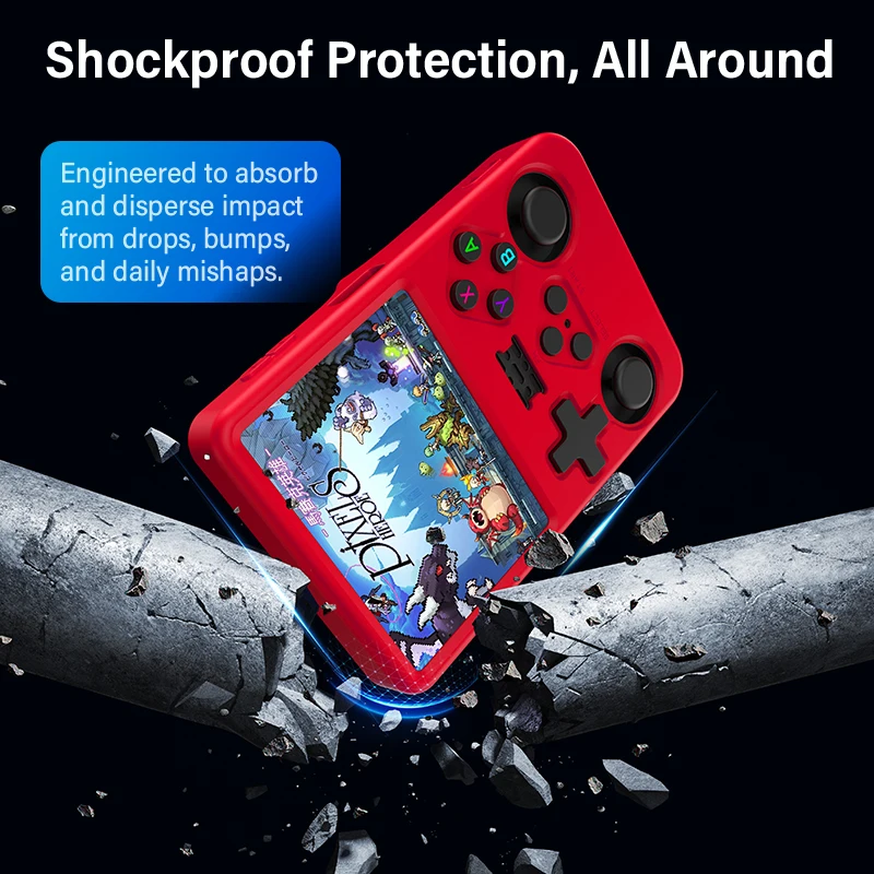 Protective case For R36S Silicone Case Soft 360° drop protection Case For R36s Handheld Game Console Accessories