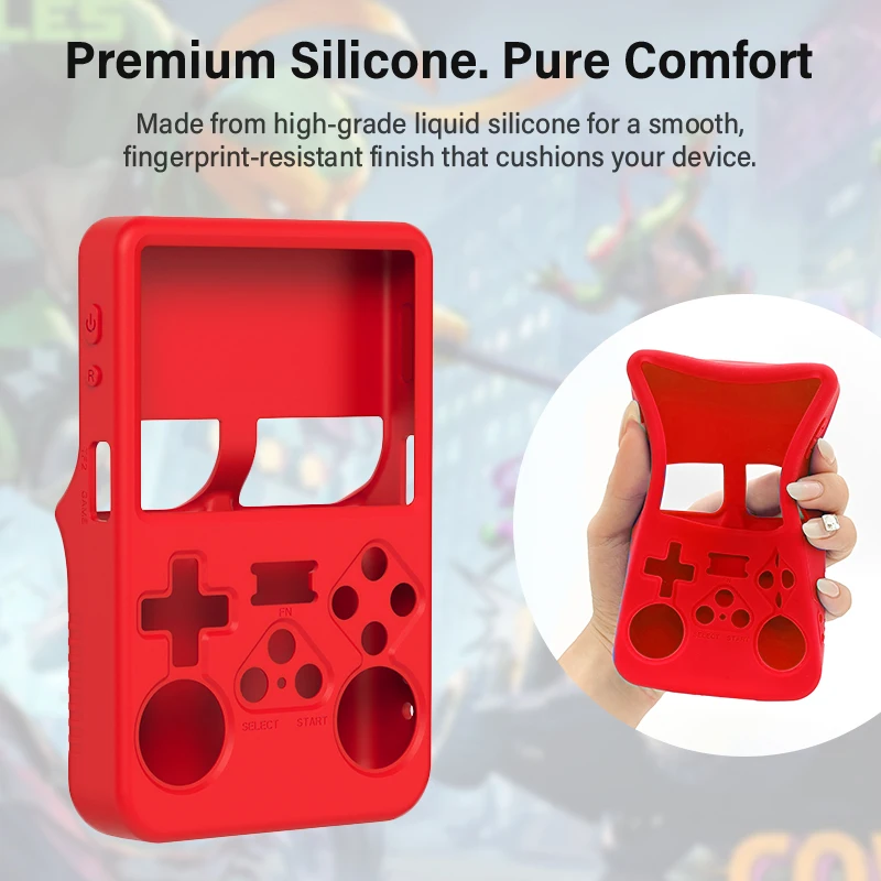 Protective case For R36S Silicone Case Soft 360° drop protection Case For R36s Handheld Game Console Accessories