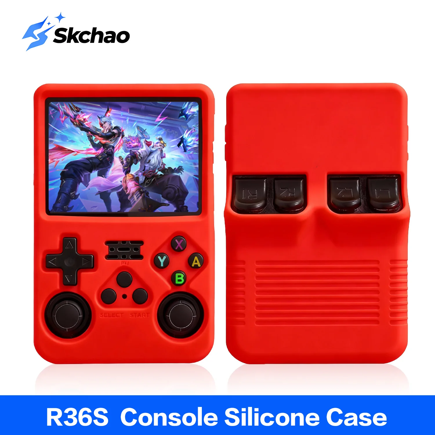 Protective case For R36S Silicone Case Soft 360° drop protection Case For R36s Handheld Game Console Accessories