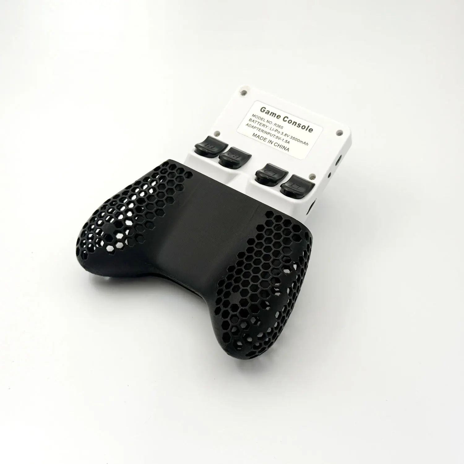 3D Printed Grip For R36S Console DIY Ergonomic Grip Handle R36 S Accessories Hollow Honeycomb Design More Comfortable Controller