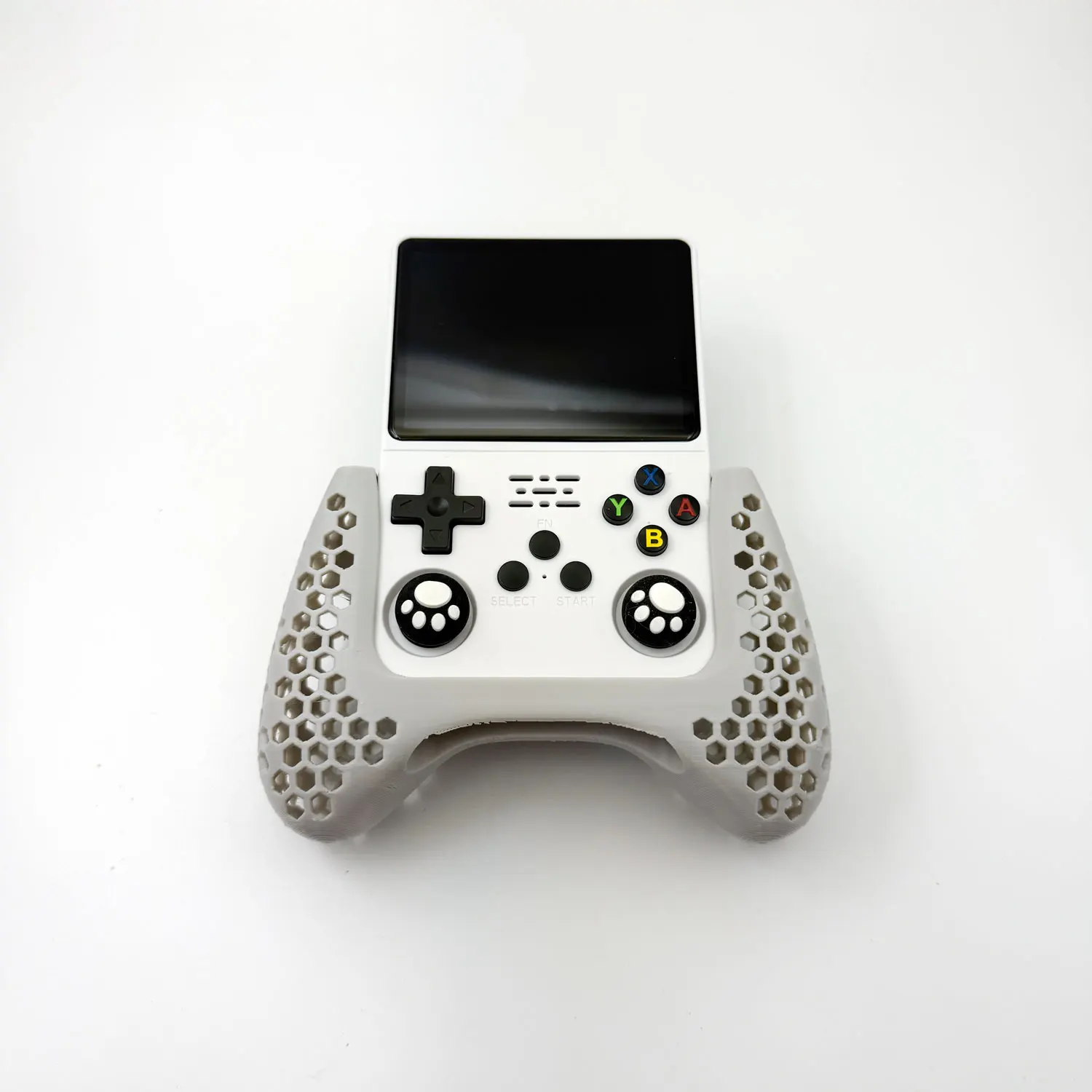 3D Printed Grip For R36S Console DIY Ergonomic Grip Handle R36 S Accessories Hollow Honeycomb Design More Comfortable Controller