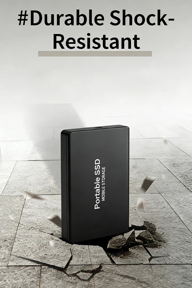 Stable Performance External Solid State Drive USB3.1 Portable Hard Disk Lightweight Slim Design For Home And Office Daily Use