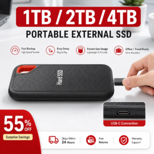 16TB Portable SSD External Hard Drive USB 3.1