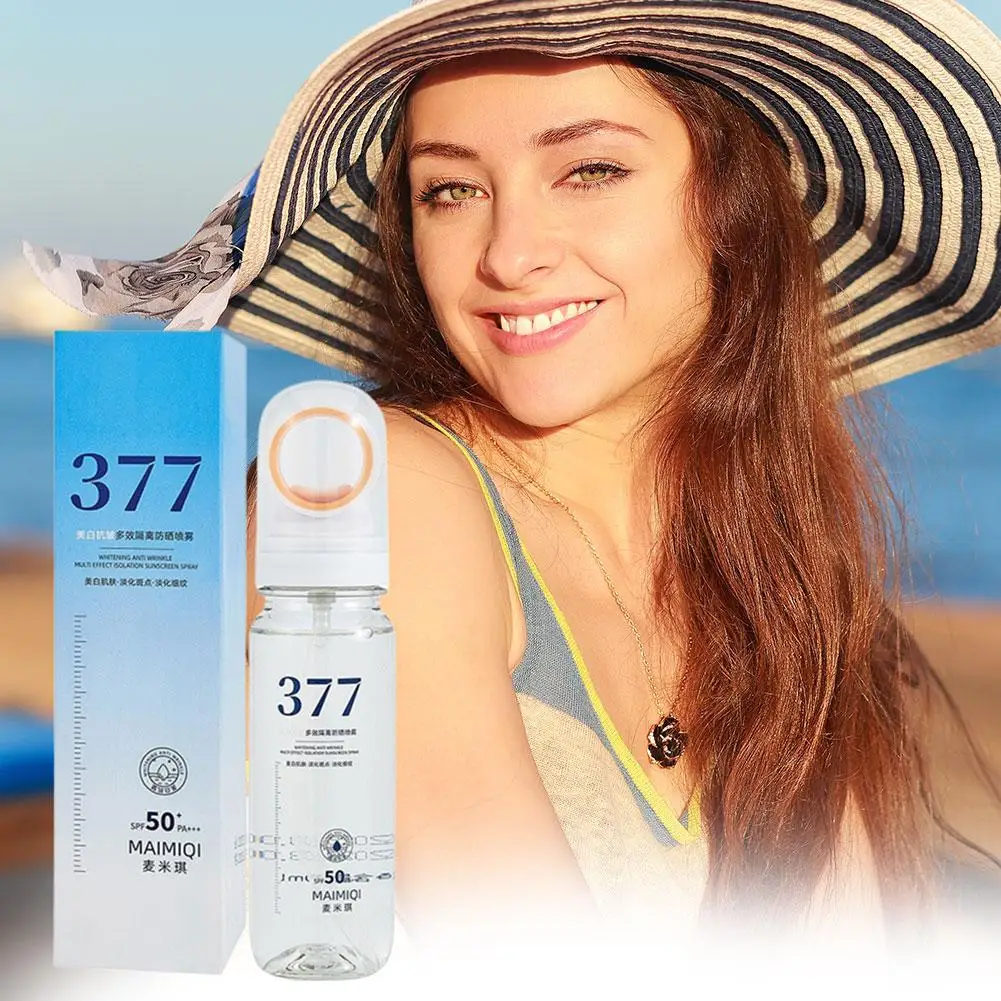 377 Deep Repair Sunscreen Spray Spf50 Plus Effective Isolation Uv Rays Brighten Complexion And Improve Facial Skin Condition
