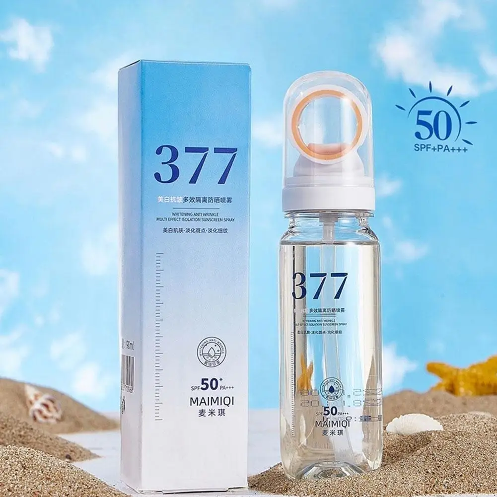 377 Deep Repair Sunscreen Spray Spf50 Plus Effective Isolation Uv Rays Brighten Complexion And Improve Facial Skin Condition