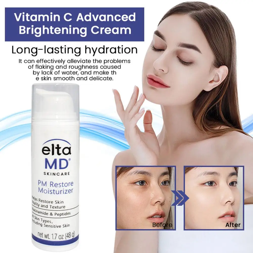 Eltamd 48ml Facial Sunscreen SPF46 UV Sunscreen Anti-Radiation Waterproof&sweatproof Non-greasy for Sensitive and Acne ProneSkin