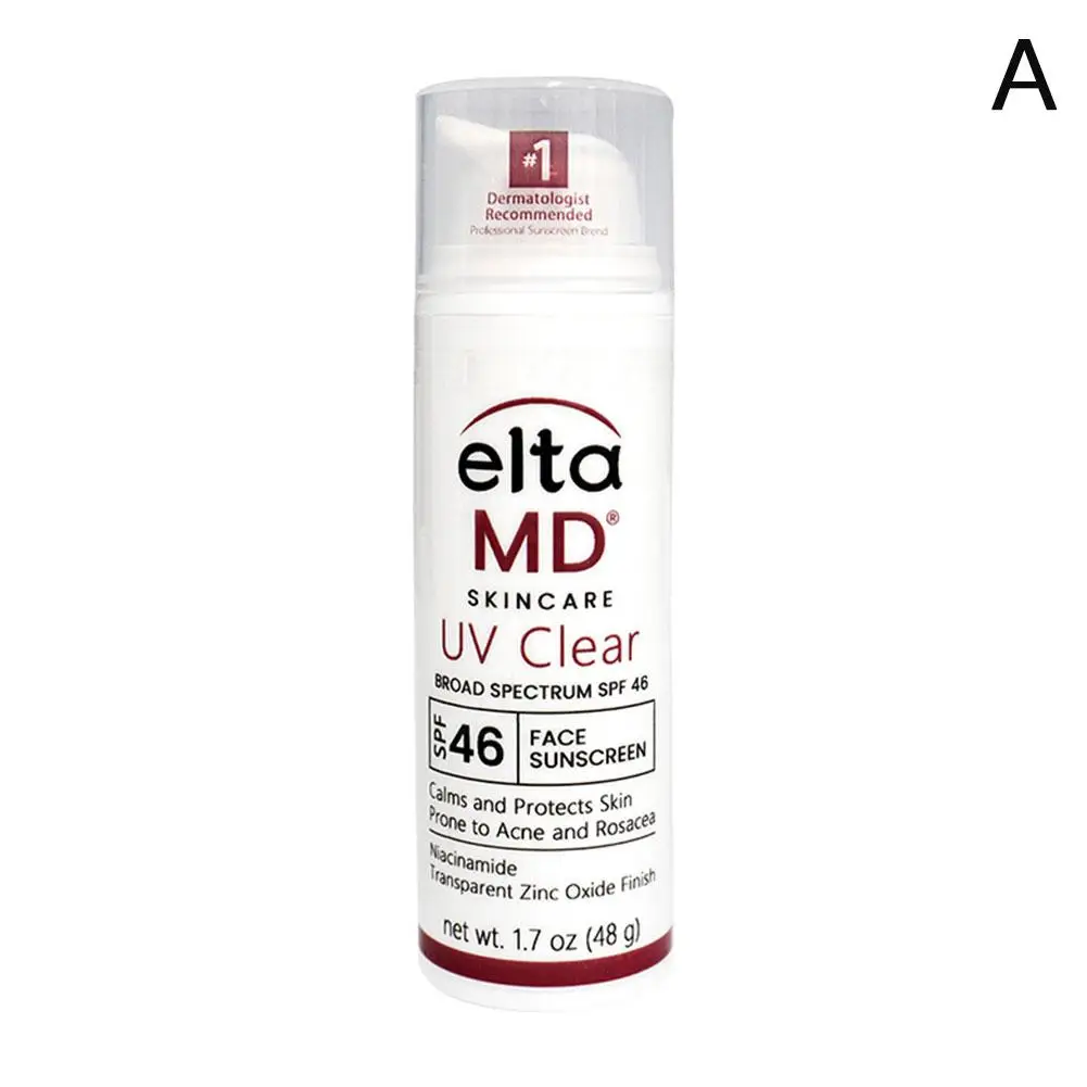 Eltamd 48ml Facial Sunscreen SPF46 UV Sunscreen Anti-Radiation Waterproof&sweatproof Non-greasy for Sensitive and Acne ProneSkin