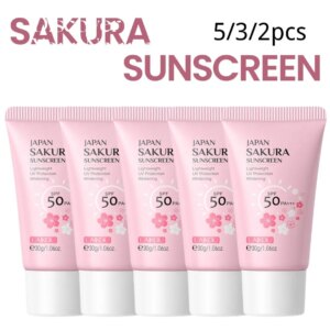 Sakura Sunscreen Cream, Moisturizing UV Protecton Body Sunscreen