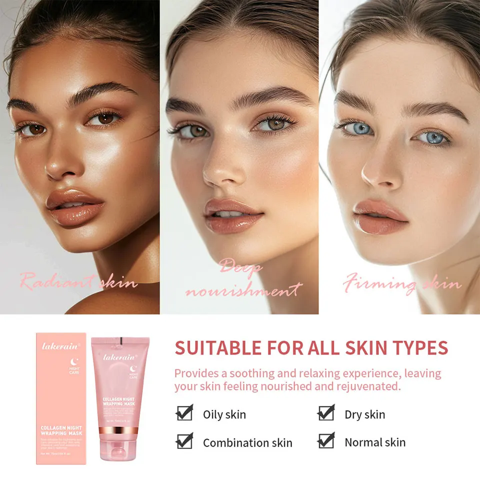 Korean Deep Collagen Mask Peel Off Mask Face Anti Wrinkle Lifting Skin Care Masks Bio Pack Night Wrapping Woman Overnight Skin
