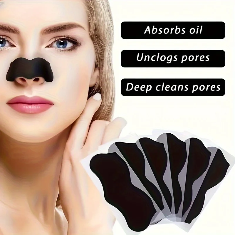 Alcohol-Free Nose Cleaning Strips – Deep Cleansing Pore Patches for Excess Oil Removal Refined Skin, Mild Fragrance-Free