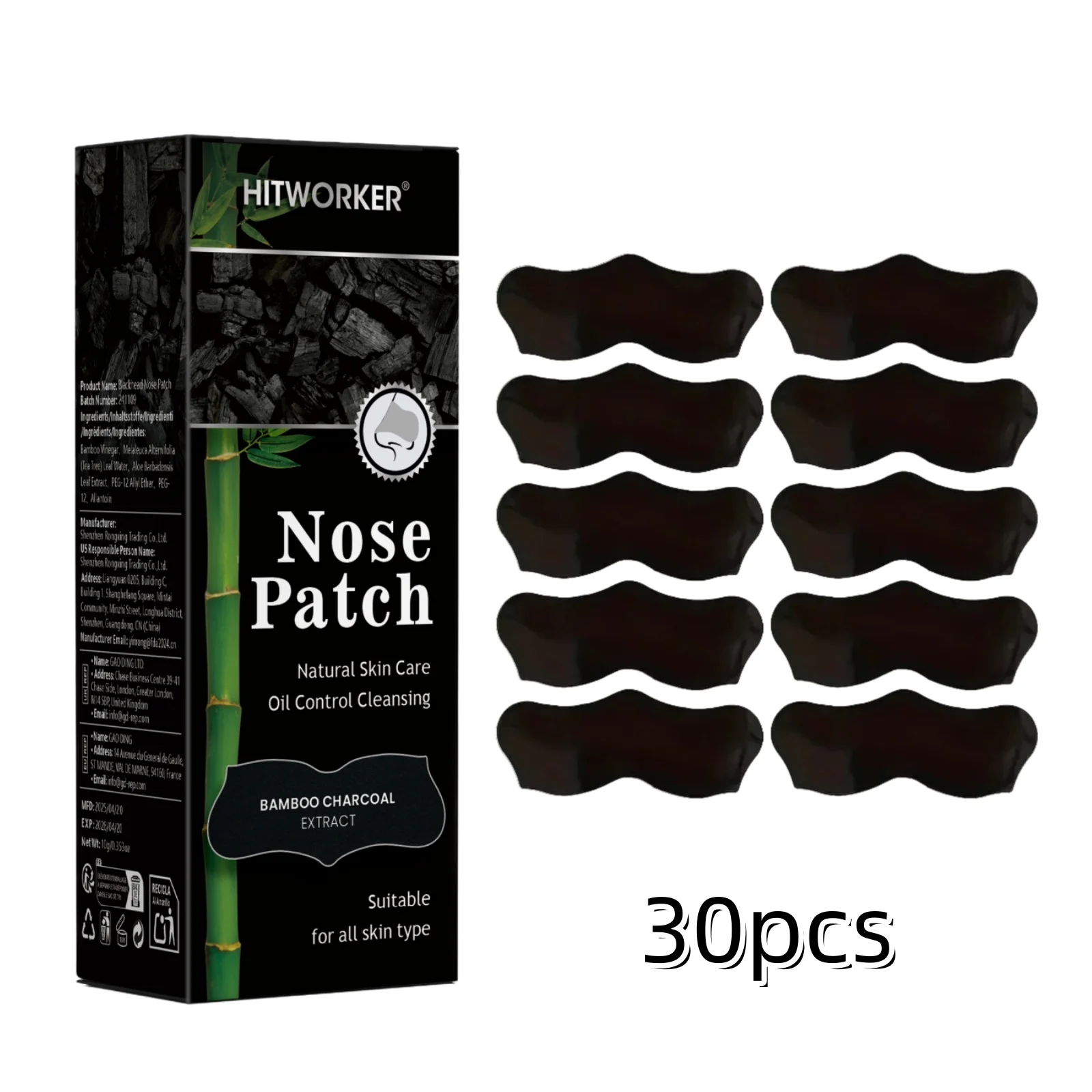 Alcohol-Free Nose Cleaning Patches – Gentle Nose Strips for Pore Cleansing, Exfoliating & Oil Control, Fragrance-Free Non-Irrita