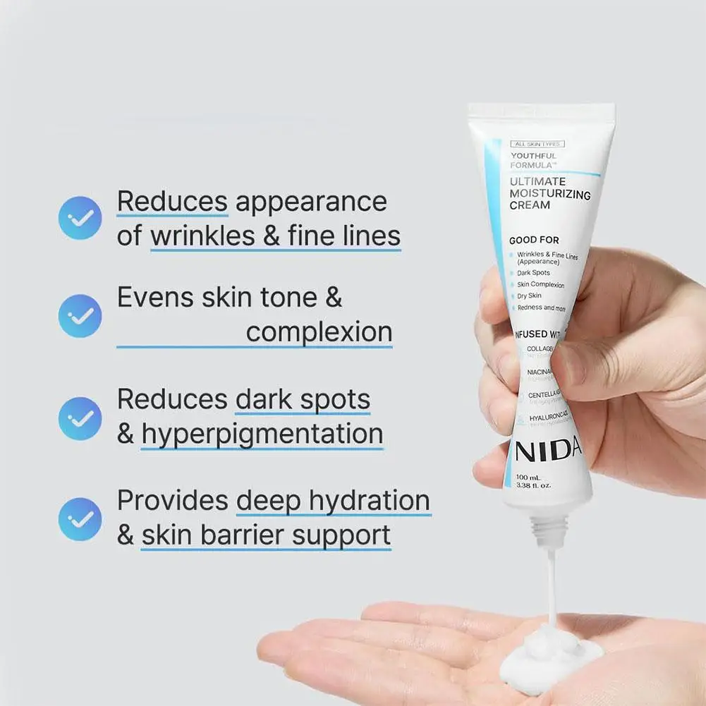 NIDA Daily Moisturizing Nourishing Face Cream Retinol Diminishing Fine Lines Eye Cream Repairs Skin Barrier Propolis Essence