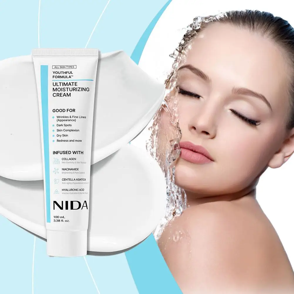 NIDA Daily Moisturizing Nourishing Face Cream Retinol Diminishing Fine Lines Eye Cream Repairs Skin Barrier Propolis Essence