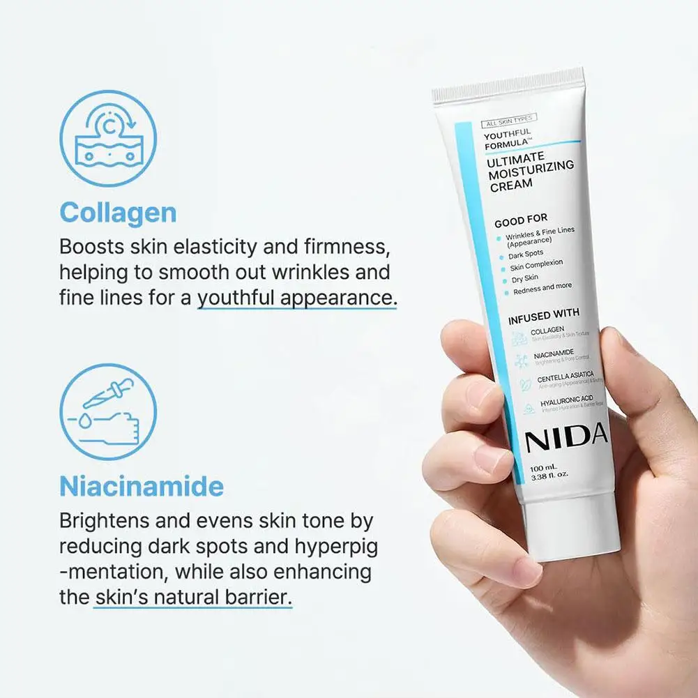 NIDA Daily Moisturizing Nourishing Face Cream Retinol Diminishing Fine Lines Eye Cream Repairs Skin Barrier Propolis Essence
